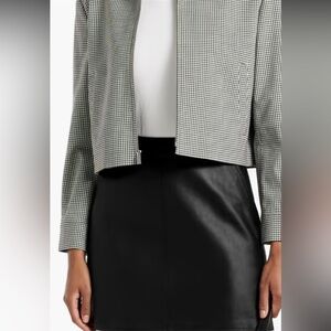 Theory 100% lamb skin skirt